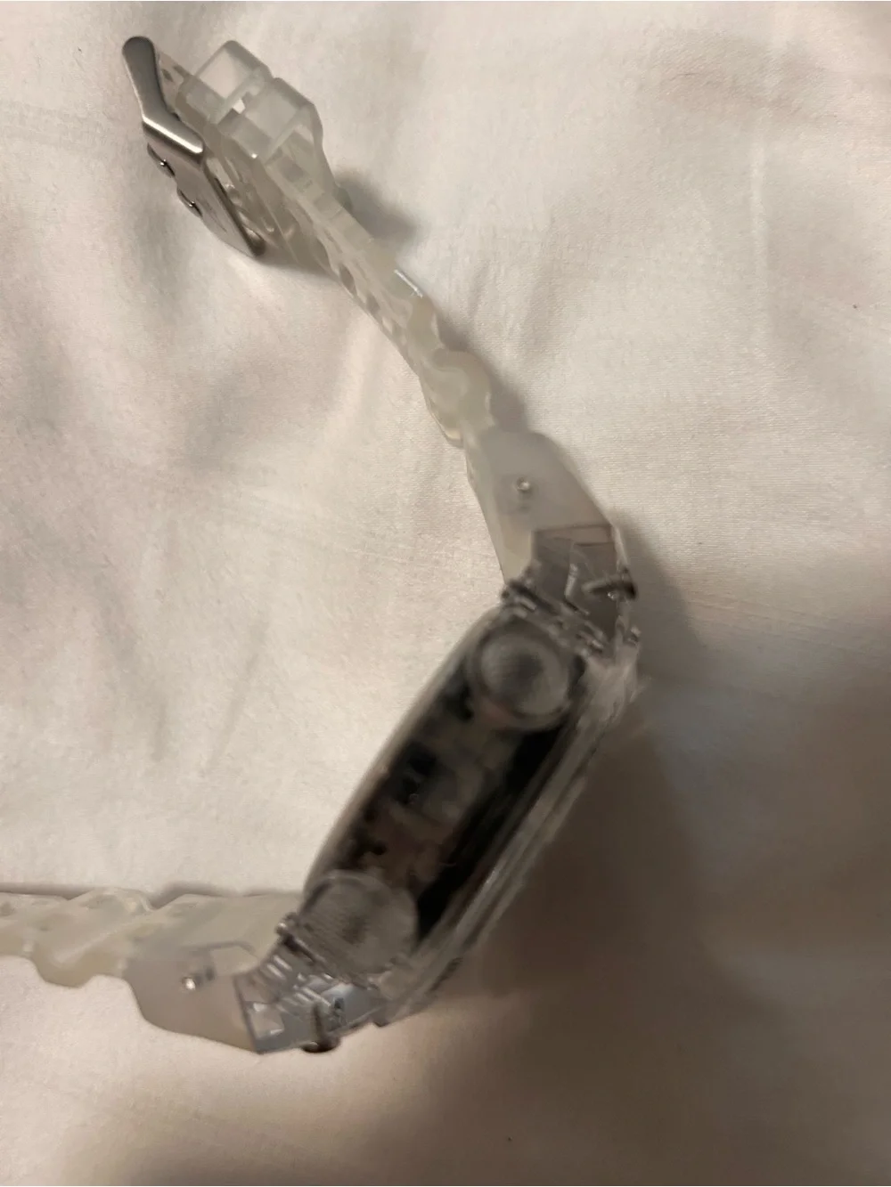 Invicta Clear Resin Digital Chronograph Watch with Black Dial